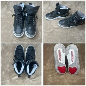 Jordan Black and Gray Sneakers